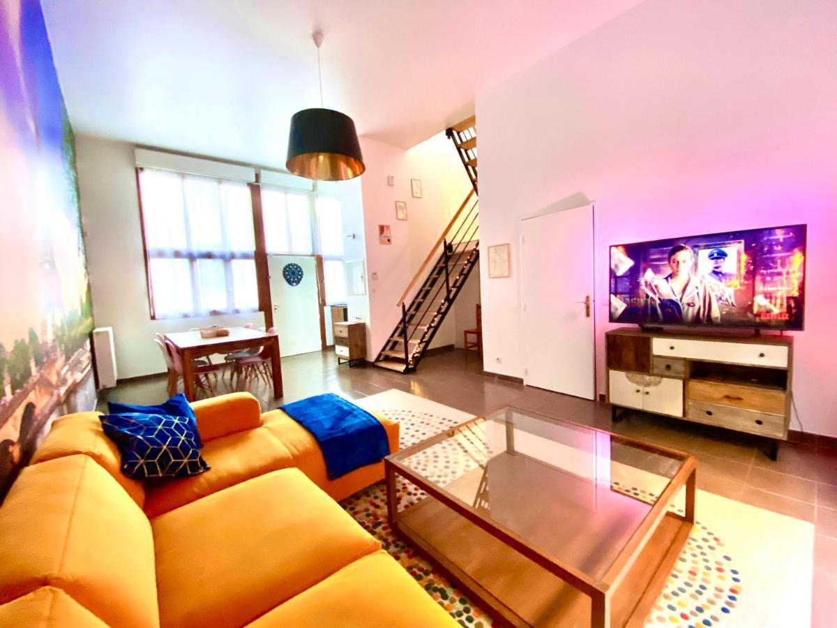 Magnifique Villa Avec Jacuzzi Au Pied Du Stade Saint-Denis  Luaran gambar