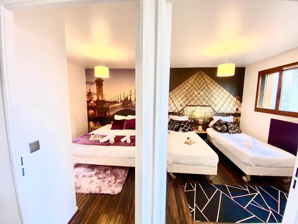 Magnifique Villa Avec Jacuzzi Au Pied Du Stade Saint-Denis  Luaran gambar
