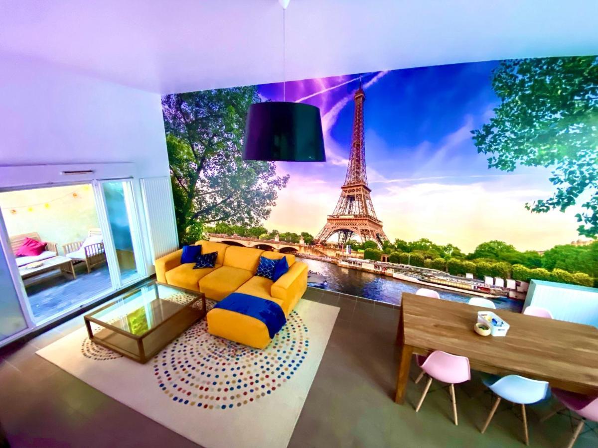 Magnifique Villa Avec Jacuzzi Au Pied Du Stade Saint-Denis  Luaran gambar