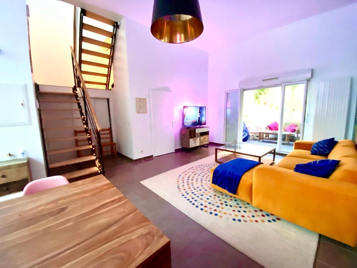 Magnifique Villa Avec Jacuzzi Au Pied Du Stade Saint-Denis  Luaran gambar