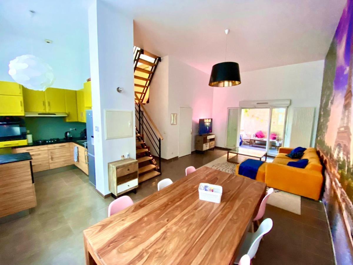Magnifique Villa Avec Jacuzzi Au Pied Du Stade Saint-Denis  Luaran gambar