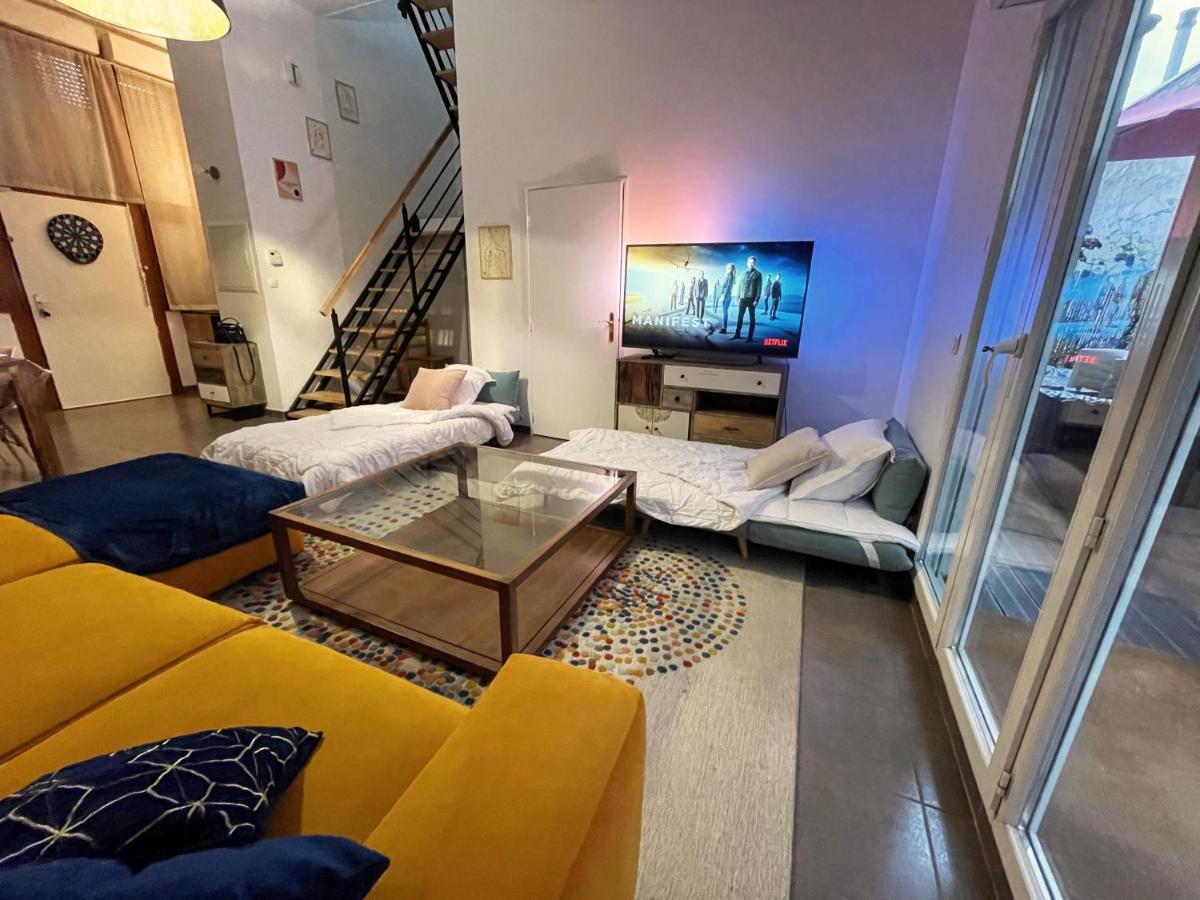 Magnifique Villa Avec Jacuzzi Au Pied Du Stade Saint-Denis  Luaran gambar